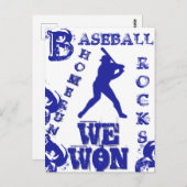 Honkbal Briefkaart (Voorkant / Achterkant)