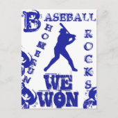 Honkbal Briefkaart (Voorkant)