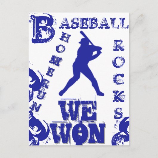 Honkbal Briefkaart (Voorkant)