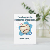 honkbal briefkaart (Staand voorkant)