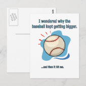 honkbal briefkaart (Voorkant / Achterkant)