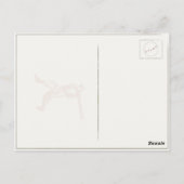 honkbal Briefkaart in koele stijl (Achterkant)