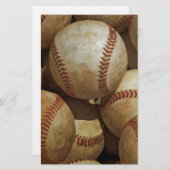 Honkbal Briefpapier (Voorkant / Achterkant)