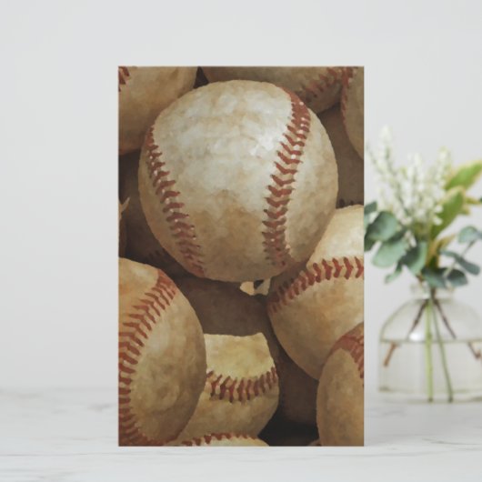 Honkbal Briefpapier (Staand voorkant)