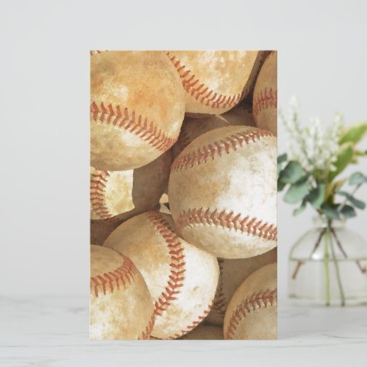 Honkbal Briefpapier (Staand voorkant)