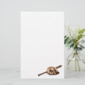  honkbal briefpapier (Staand voorkant)