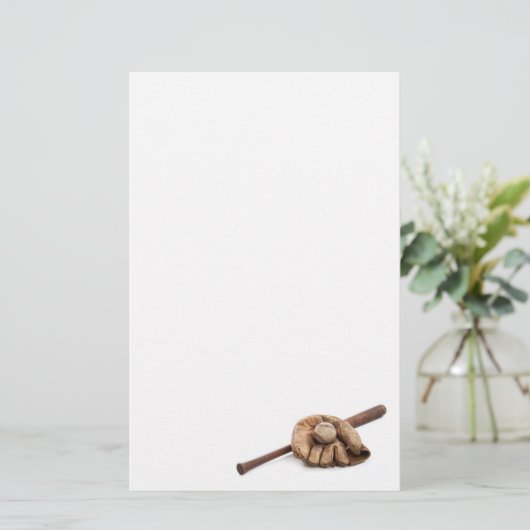 honkbal briefpapier (Staand voorkant)