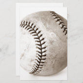 Honkbal Briefpapier (Voorkant / Achterkant)