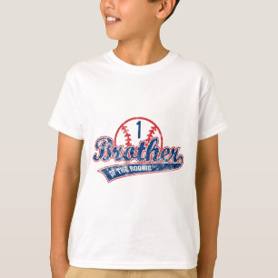 Honkbal Broer van de Rookie 1e Verjaardagsfeest T-shirt