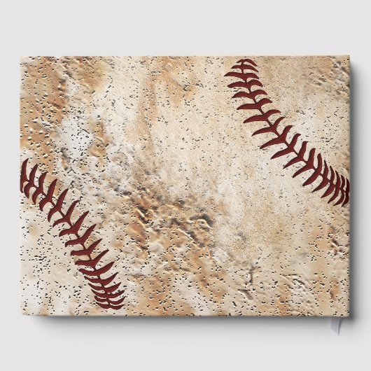 Honkbal bruiloft gastenboek, gepersonaliseerd gastenboek (Achterkant)