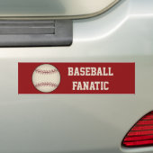 Honkbal bumpersticker (Op auto)