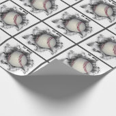 Honkbal cadeau cadeaupapier (Hoek)