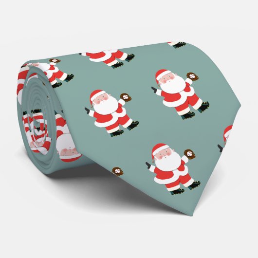 Honkbal cadeau halsband stropdas (Opgerold)