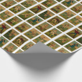 Honkbal cadeau vintage cadeaupapier (Hoek)