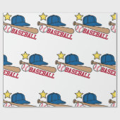 Honkbal Cadeaupapier (Vlak)