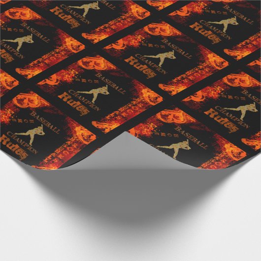 Honkbal Cadeaupapier (Hoek)