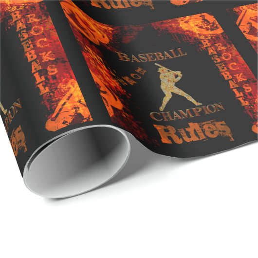 Honkbal Cadeaupapier (Rol Hoek)