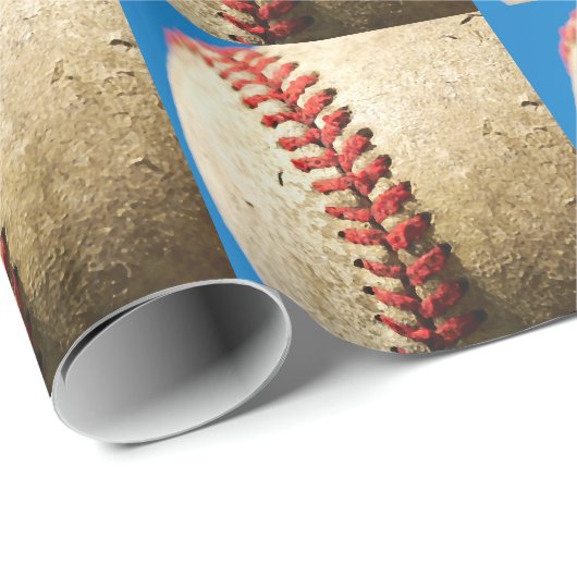 Honkbal Cadeaupapier (Rol Hoek)