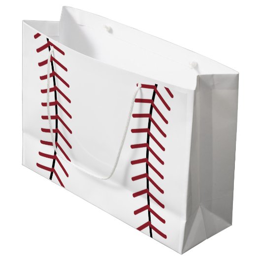 Honkbal cadeautaszak groot cadeauzakje (Voorkant Gekanteld)