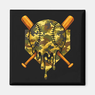 Honkbal Camo Jongens Ijsje Jeugd Honkbal  Magneet