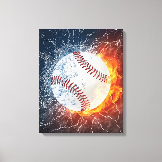 honkbal canvas afdruk (Voorkant)