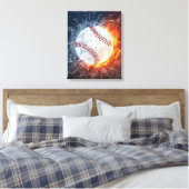 honkbal canvas afdruk (Insitu (Slaapkamer))