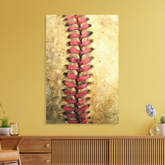 honkbal canvas afdruk (Insitu (Woonkamer))