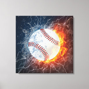 honkbal canvas afdruk