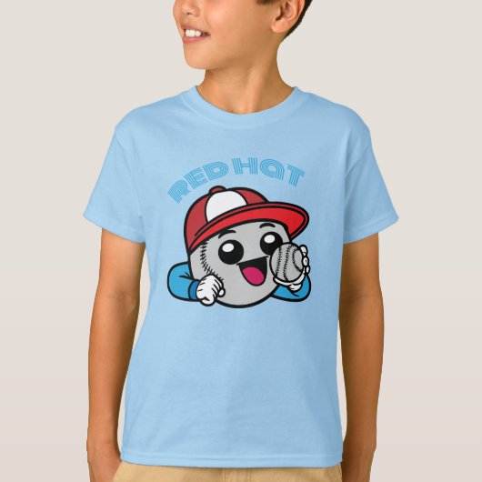 honkbal cartoon personage t-shirt (Voorkant)