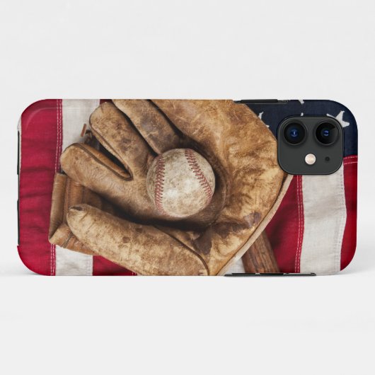  honkbal Case-Mate iPhone case (Achterkant (horizontaal))