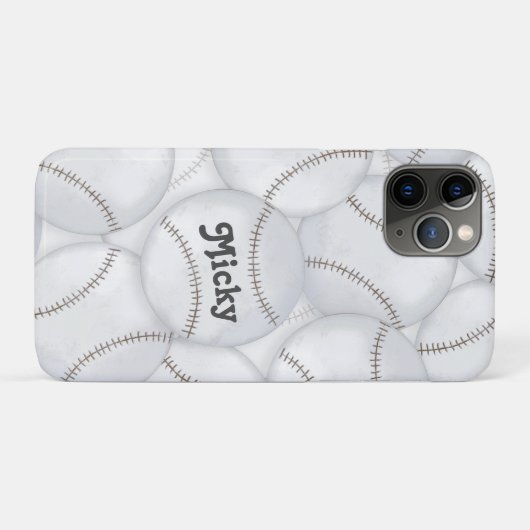 Honkbal Case-Mate iPhone case (Achterkant (horizontaal))