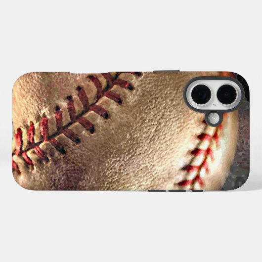 Honkbal Case-Mate iPhone Case (Achterkant (horizontaal))