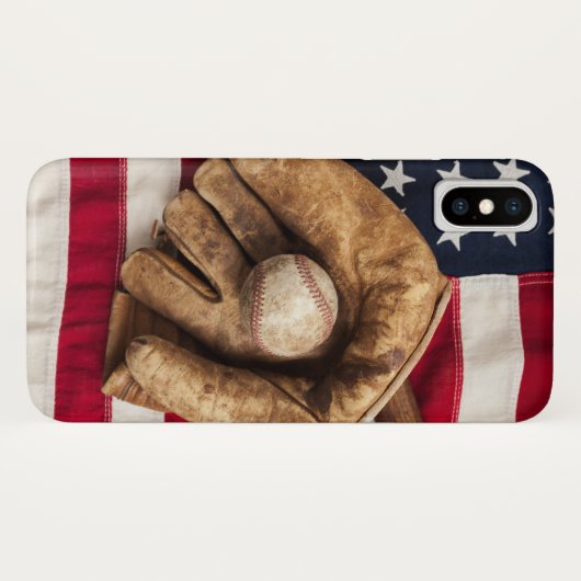 honkbal Case-Mate iPhone case (Achterkant (horizontaal))