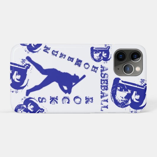 Honkbal Case-Mate iPhone Case (Achterkant (horizontaal))