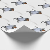 Honkbal Catcher Kitten Cadeaupapier (Hoek)