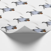 Honkbal Catcher Kitten Cadeaupapier (Hoek)