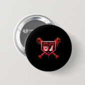 Honkbal chocolade drip 67 valentine liefde matchin ronde button 5,7 cm (Voorkant /achterkant)