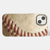 honkbal close-up iPhone hoesje (Achterkant horizontaal)
