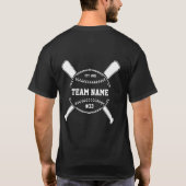 Honkbal coach dank je team einde seizoen cadeau T T-shirt (Achterkant)