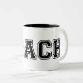 Honkbal coach dank u geschenk koffie mok (Voorkant rechts)