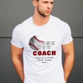 Honkbal Coach Keepsake Bedankt T-shirt