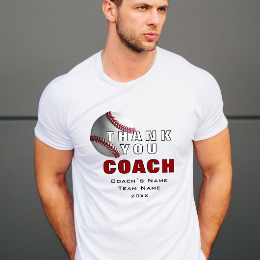 Honkbal Coach Keepsake Bedankt T-shirt