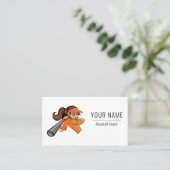 Honkbal Coach Meisje Vrouwen Schattige Afbeelding  Visitekaartje (Staand voorkant)