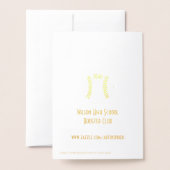 Honkbal Coach of Sponsor Dank u Banket Kaart (Met envelop)