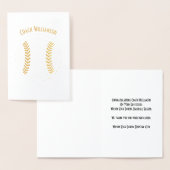 Honkbal Coach of Sponsor Dank u Banket Kaart (Display)