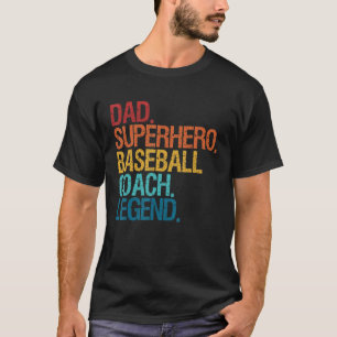 Honkbal Coach Papa Voor Mannen Vrouwen Familie Mat T-shirt