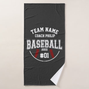 Honkbal coach team Moeder speler dank je cadeau Badhanddoek