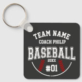 Honkbal coach team Moeder speler dank je cadeau Sleutelhanger (Voorkant)