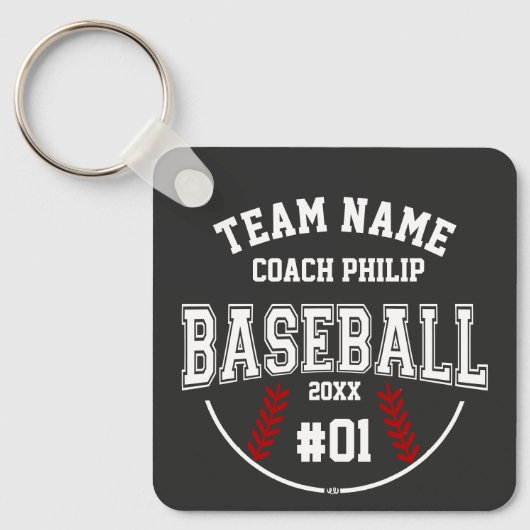 Honkbal coach team Moeder speler dank je cadeau Sleutelhanger (Voorkant)