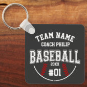 Honkbal coach team Moeder speler dank je cadeau Sleutelhanger (Voorkant)